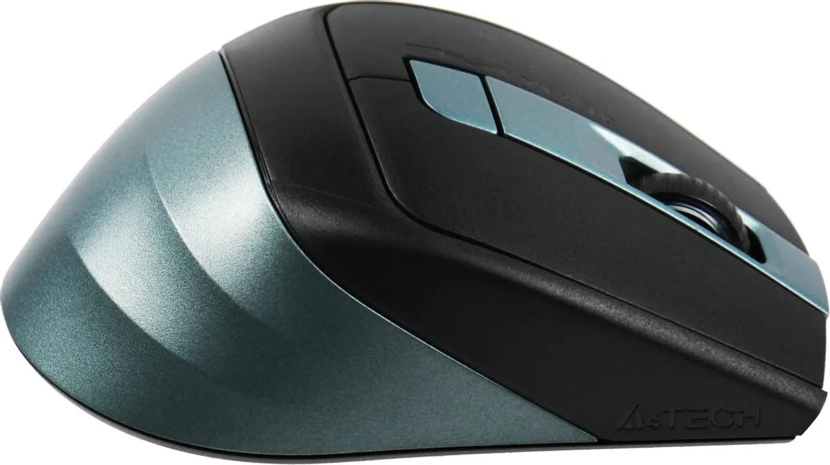 картинка Мышь A4Tech Fstyler FB35S темно-зеленый/ черный беспроводная BT/ Radio USB для ноутбука (FB35S USB MIDNIGHT GREEN) от магазина КомпьютерЦентр