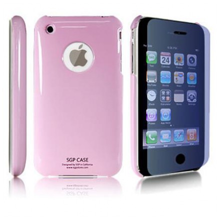 картинка Чехол SGP Ultra Thin High Gloss Sherbet Pink for iPhone 3G/ 3GS (SGP06135) от магазина КомпьютерЦентр