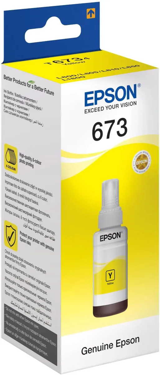картинка Картридж Epson L800 Yellow (C13T67344A) от магазина КомпьютерЦентр