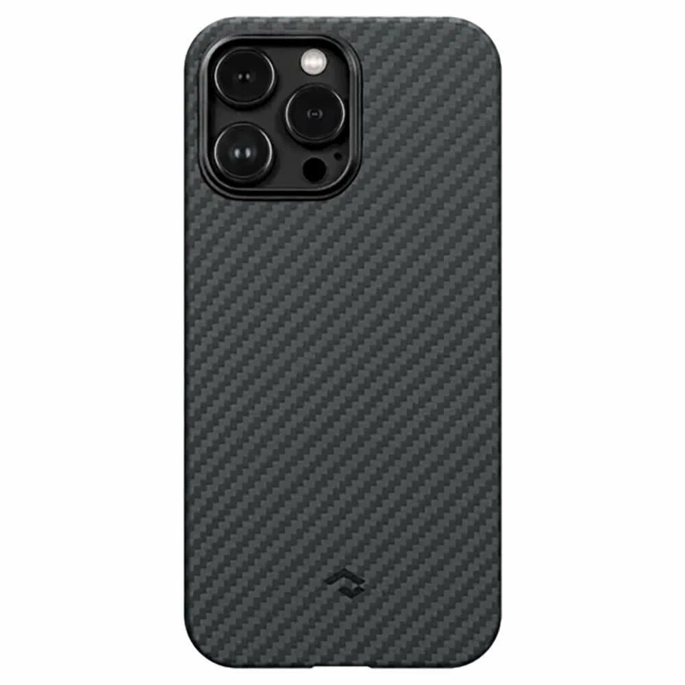 картинка Усиленный чехол PITAKA MagEZ Case Pro 3 для iPhone 14 Pro MAX 6.7'', черный/ серый (Black/ Grey Twill) 1500D от магазина КомпьютерЦентр