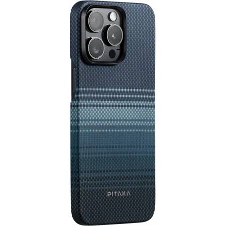 картинка Чехол PITAKA Fusion Weaving MagEZ Case 5 для iPhone 15 Pro MAX 6.7'' принт восход луны (Moonrise) от магазина КомпьютерЦентр