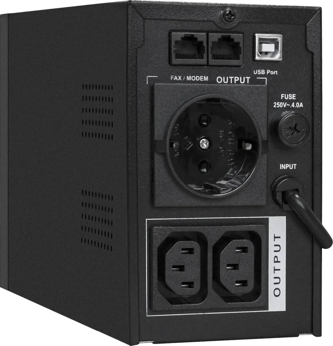 картинка ИБП ExeGate SpecialPro Smart LLB-1000.LCD.AVR.1SH.2C13.RJ.USB (EX292788RUS) 1000VA/ 550W, Black от магазина КомпьютерЦентр