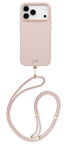 картинка Чехол со шнурком Uniq COEHL MIRELLE (MagSafe) для iPhone 17 Pro 6.7'',цвет розовый (SHELL PINK) (IP6.7P(2025)-MIRMSPNK) от магазина КомпьютерЦентр
