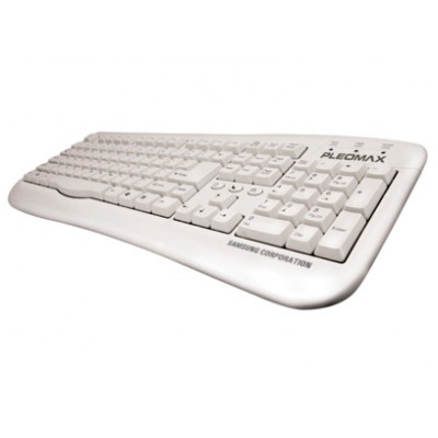 картинка Клавиатура Samsung Pleomax PKB-700W White PS/2 от магазина КомпьютерЦентр