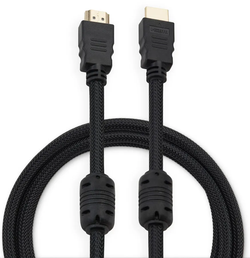 картинка Кабель Buro HDMI (m)/ HDMI (m) 2м. (1478153) феррит.кольца Позолоченные контакты черный (HDMI-V1.4-2MC) от магазина КомпьютерЦентр