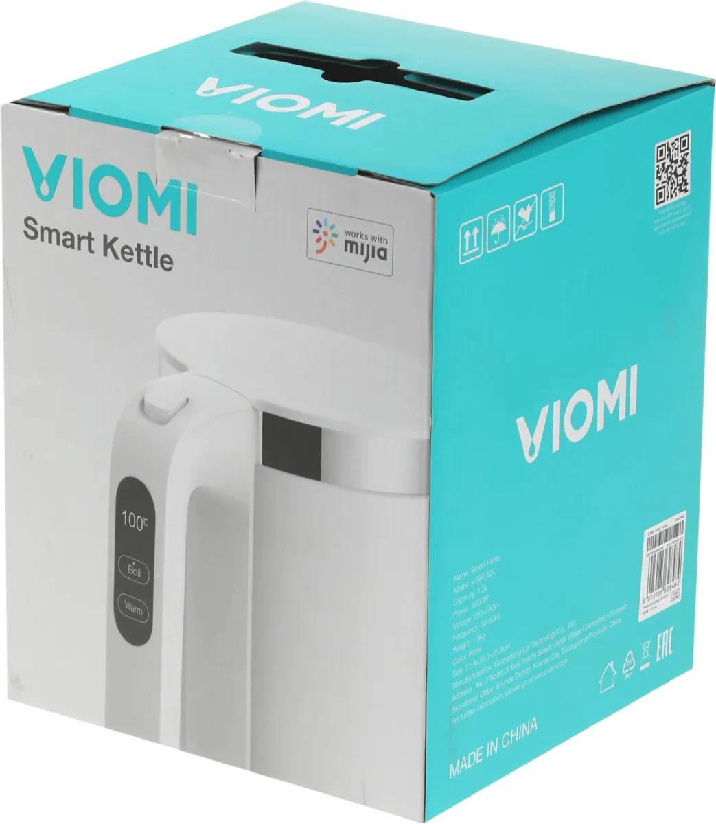 картинка Электрочайник Xiaomi Viomi Smart Kettle Bluetooth V-SK152C White EU от магазина КомпьютерЦентр