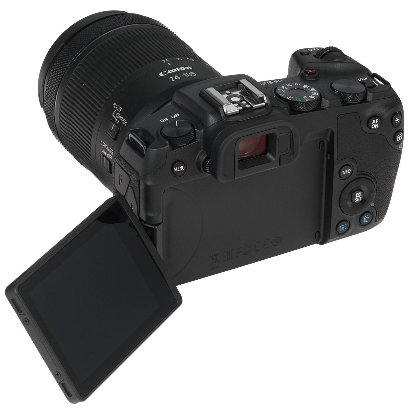 картинка Беззеркальный фотоаппарат Canon EOS RP Kit RF 24-105mm f/4-7.1 IS STM черный от магазина КомпьютерЦентр