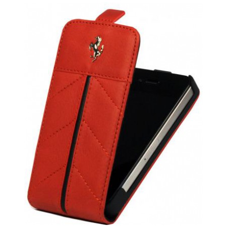 картинка Чехол CG Mobile Ferrari Leather Hard Case with Flap California Red for iPhone 4/ 4S (FECFFL4R) от магазина КомпьютерЦентр
