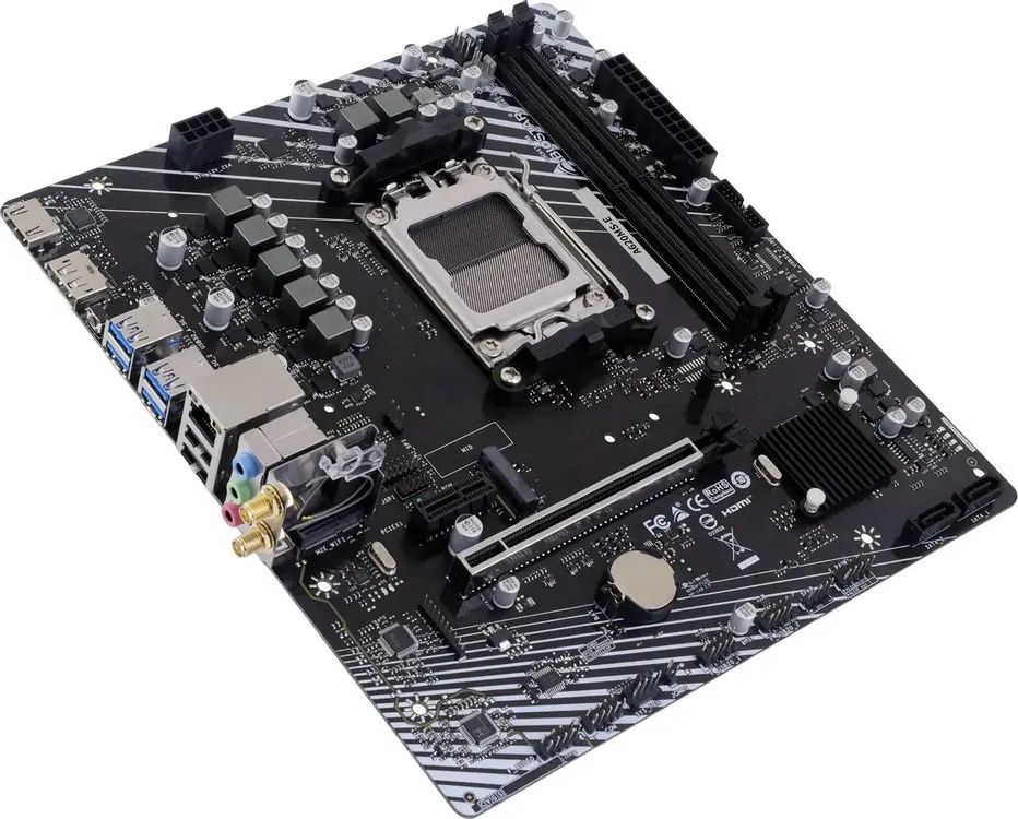 картинка Материнская плата Biostar A620MS-E AM5, AMD A620, 2x DDR5, Micro-ATX от магазина КомпьютерЦентр
