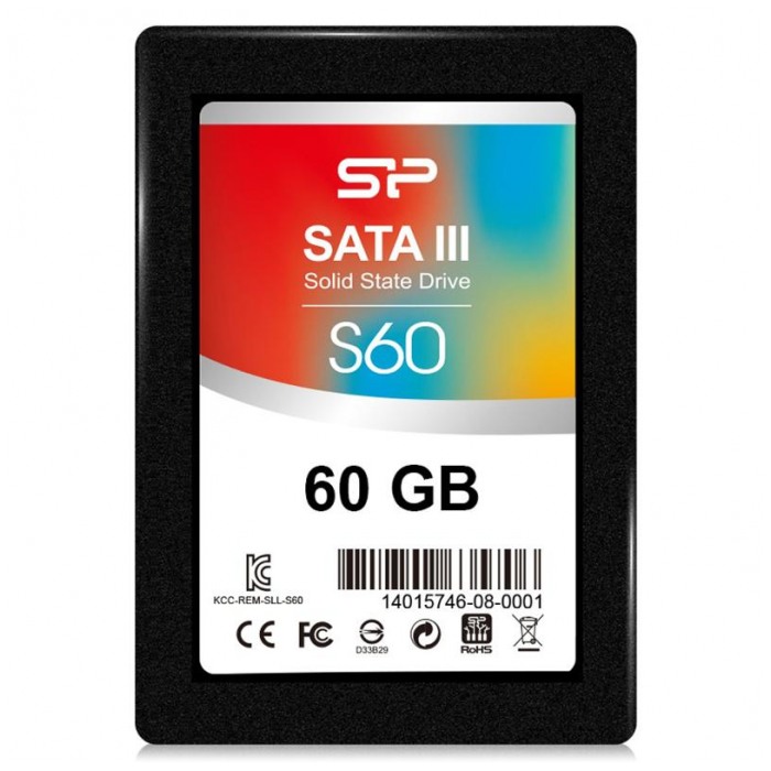 картинка SSD накопитель SiliconPower 60Gb 2.5″ Slim S60 SATAIII (SP060GBSS3S60S25) от магазина КомпьютерЦентр