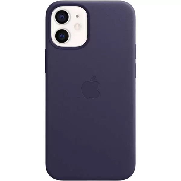 картинка Чехол Apple Leather Case with MagSafe for iPhone 12/ 12 Pro Deep Violet от магазина КомпьютерЦентр