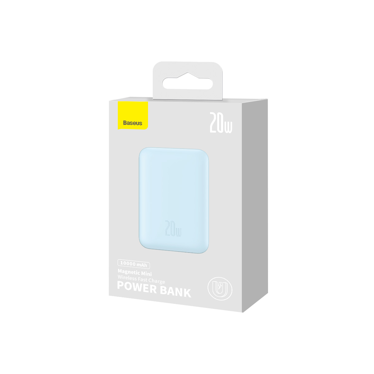 картинка Внешний аккумулятор Power bank Baseus 10000 mAh Magnetic Mini Wireless 20W (PPCX030003) Blue от магазина КомпьютерЦентр