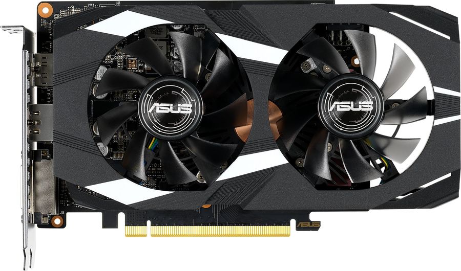 картинка Видеокарта 4Gb DDR6 GeForce GTX1650 Dual Asus (DUAL-GTX1650-4GD6-P) от магазина КомпьютерЦентр