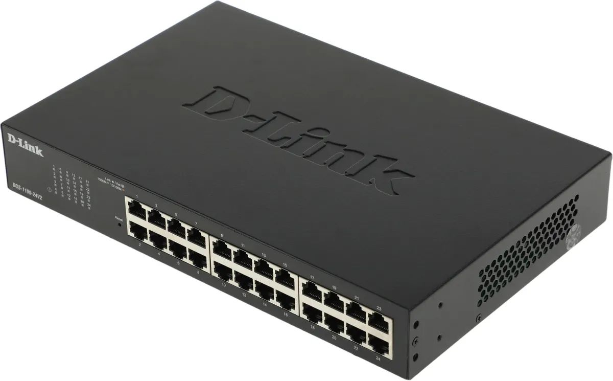 картинка Switch 24-port D-Link DGS-1100-24V2/ A2A, 24x1 Гбит/ с, настраиваемый от магазина КомпьютерЦентр