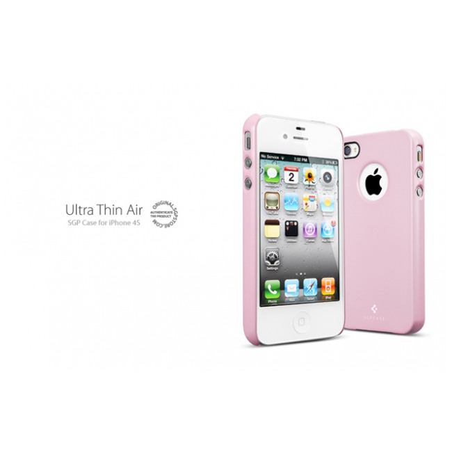 картинка Чехол SGP Ultra Thin Air Pastel Series Sherbet Pink for iPhone 4/ 4S (SGP08382) от магазина КомпьютерЦентр