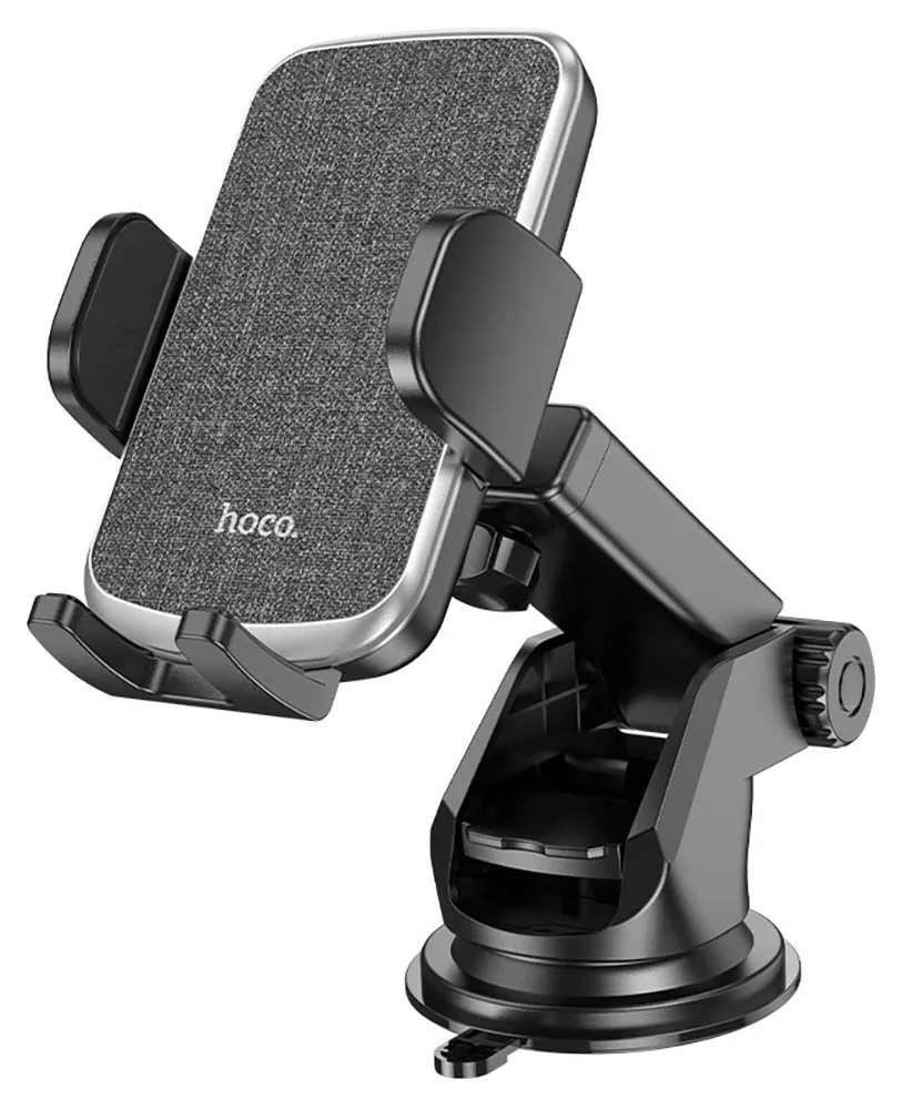 картинка Автодержатель Hoco CA95 Polaris push-type telescopic suction cup car holder black от магазина КомпьютерЦентр