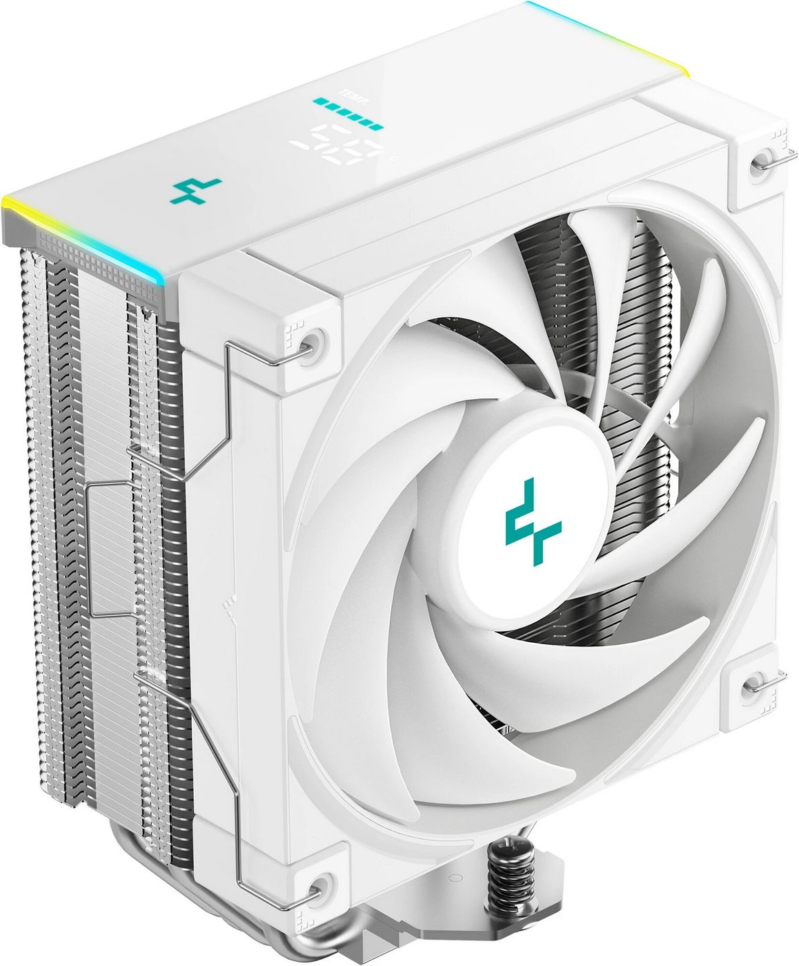 картинка Кулер DEEPCOOL AK400 Digital SE Wh Soc-AM5/ AM4/ 1200/ 1700/ 1851 белый 4-pin 19-28dB Al+Cu LCD 220W 812gr Ret (R-AK400-WHADMN- GJD) от магазина КомпьютерЦентр
