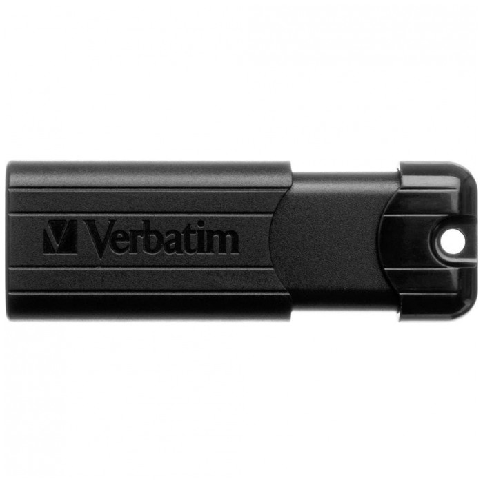 картинка Флешка USB Verbatim 64Gb Pinstripe USB3.0 Black (49318) от магазина КомпьютерЦентр