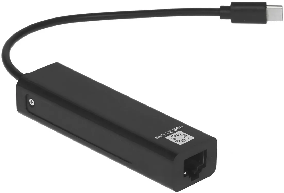 картинка Сетевая карта 5bites UA3C-45-09BK Type-C /  3*USB2.0 /  RJ45 100MB /  BLACK от магазина КомпьютерЦентр