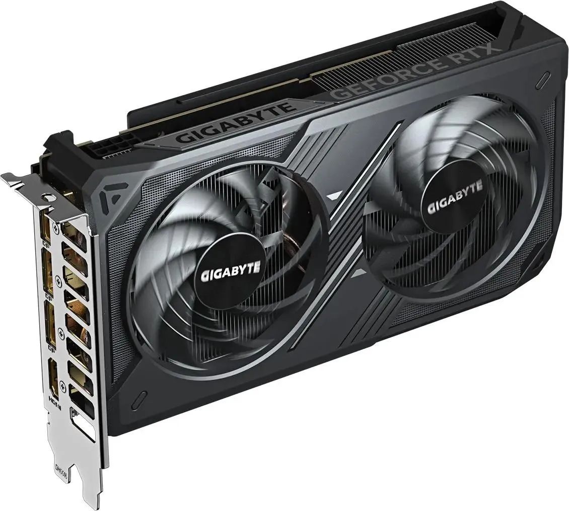 картинка Видеокарта 8Gb GDDR7 GeForce RTX 5060 WINDFORCE MAX OC 8G GIGABYTE PCIe 5.0, 128 бит, 2512/ 28000, 3 x DisplayPort, HDMI (GV-N5060WF2MAX OC-8GD) от магазина КомпьютерЦентр