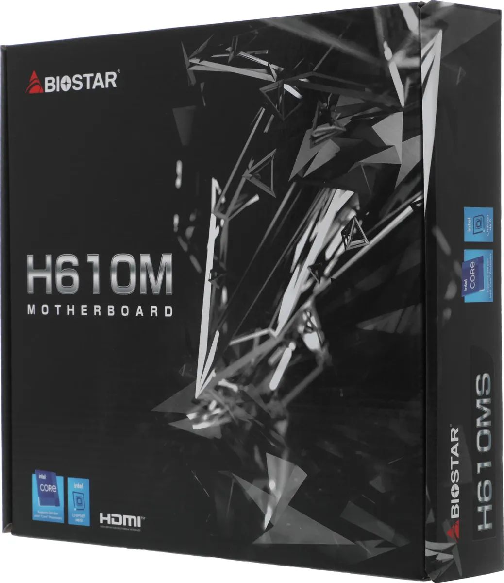 картинка Материнская плата Biostar H610MS Soc-1700 Intel H610 2xDDR4 mATX от магазина КомпьютерЦентр