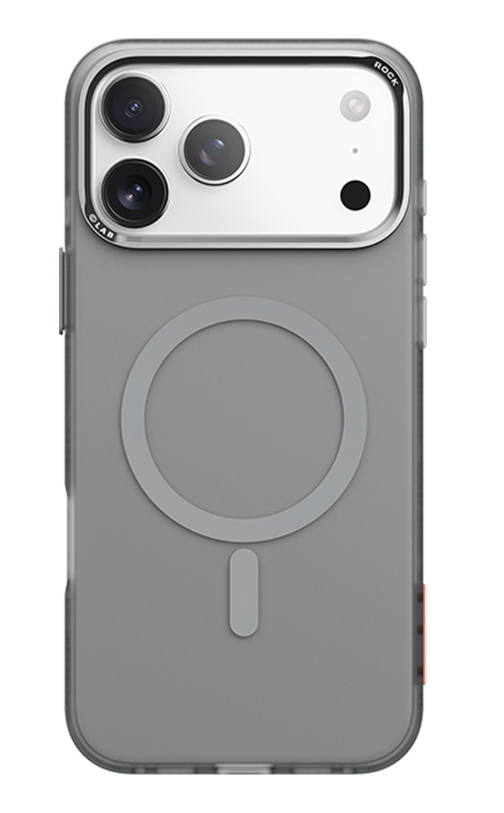 картинка Чехол ROCK InShare Matte Magnetic Protection Case (Metal Lens Frame) iPhone 17Pro Max Titanium Gray от магазина КомпьютерЦентр