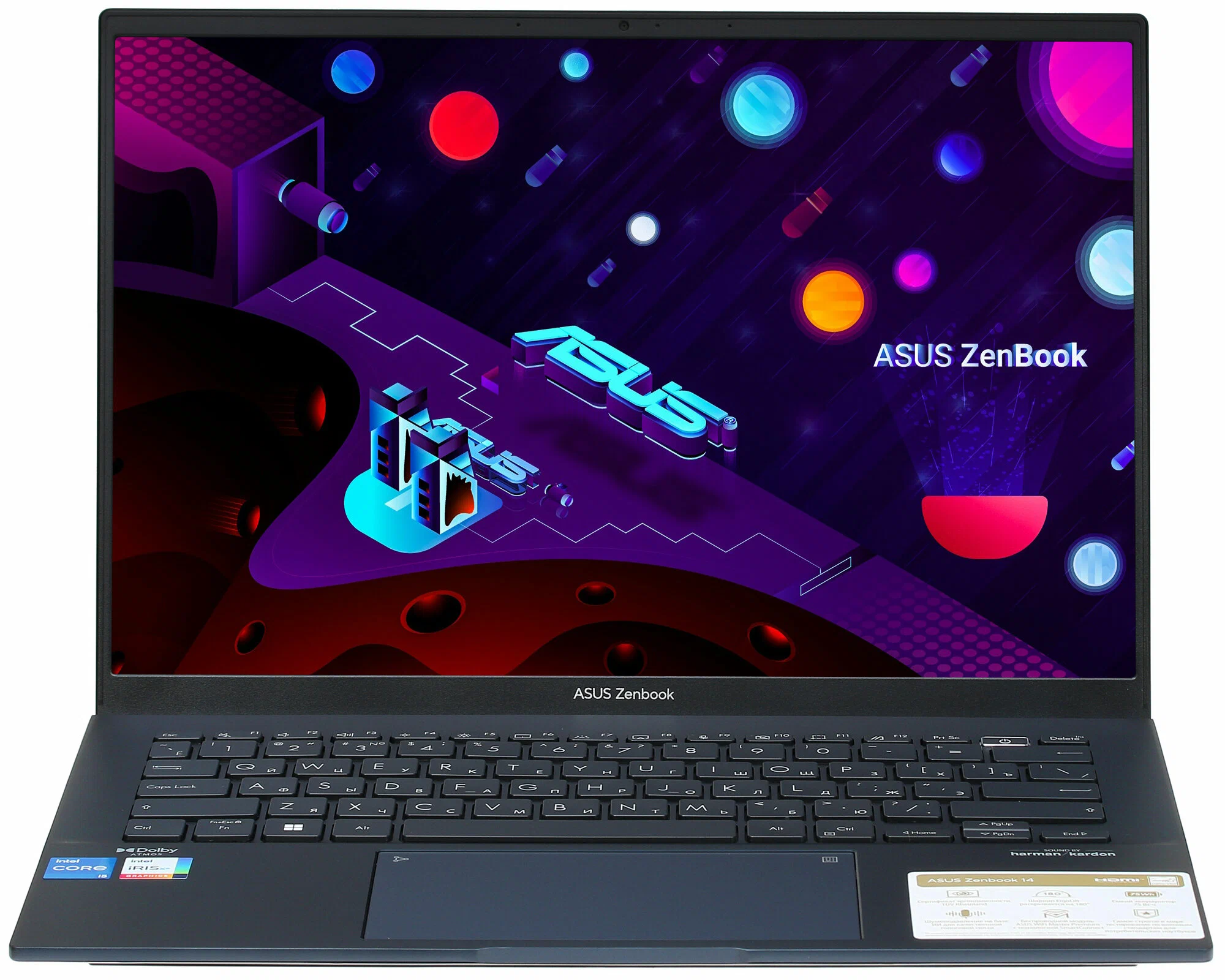 картинка Ноутбук ASUS Zenbook UX3402VA-KP315 14'' IPS WQXGA/  Core i5 1340P/  16ГБ/  SSD 512ГБ/  UMA/  DOS/  Blue от магазина КомпьютерЦентр