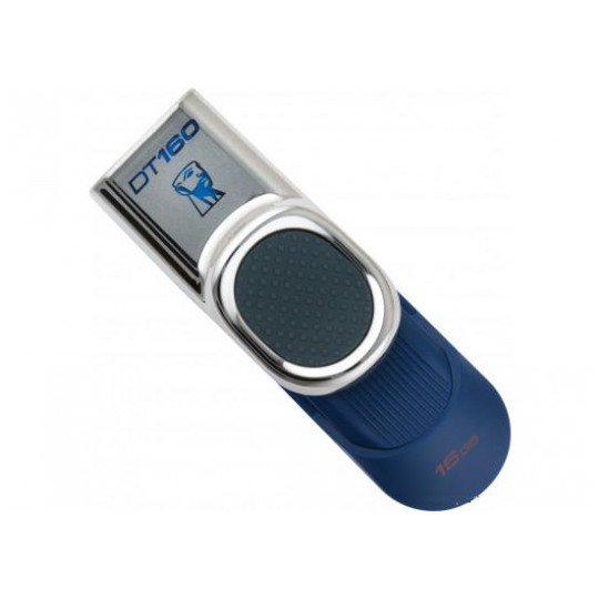 картинка Флешка USB Kingston DataTraveler160 16Gb Blue (DT160/16GB) от магазина КомпьютерЦентр