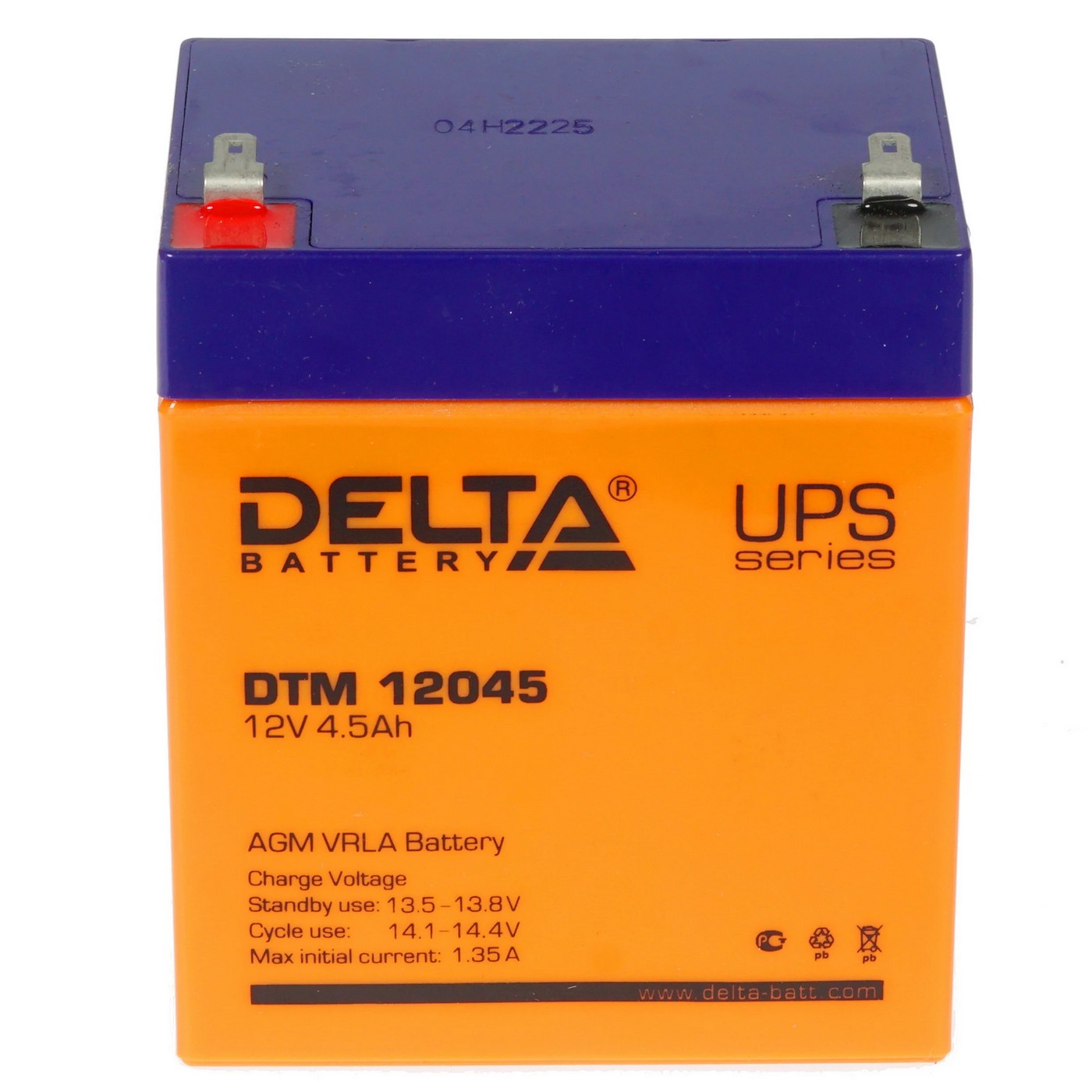 картинка Aккумулятор для ИБП Delta 12B 4.5Ач DTM12045 от магазина КомпьютерЦентр
