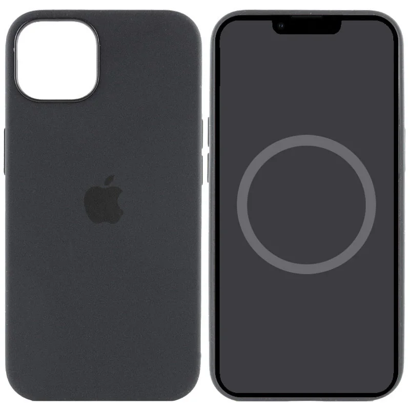 картинка Чехол Silicone case Full with MagSafe (Animation) for iPhone 15 Pro Max, Black от магазина КомпьютерЦентр