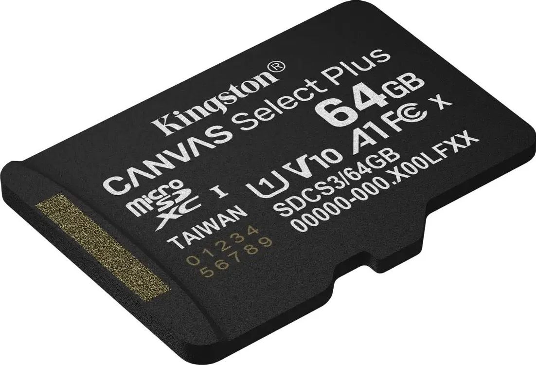 картинка Карта памяти 64Gb microSDXC Kingston Canvas Select Plus V10 A1 w/ o adapter (SDCS3/ 64GBSP) от магазина КомпьютерЦентр