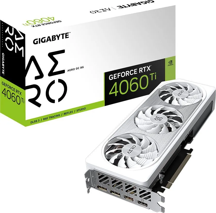 картинка Видеокарта 8Gb GDDR6 GeForce RTX 4060TI Gigabyte AREO OC Ret (GV-N406TAERO OC-8GD) от магазина КомпьютерЦентр