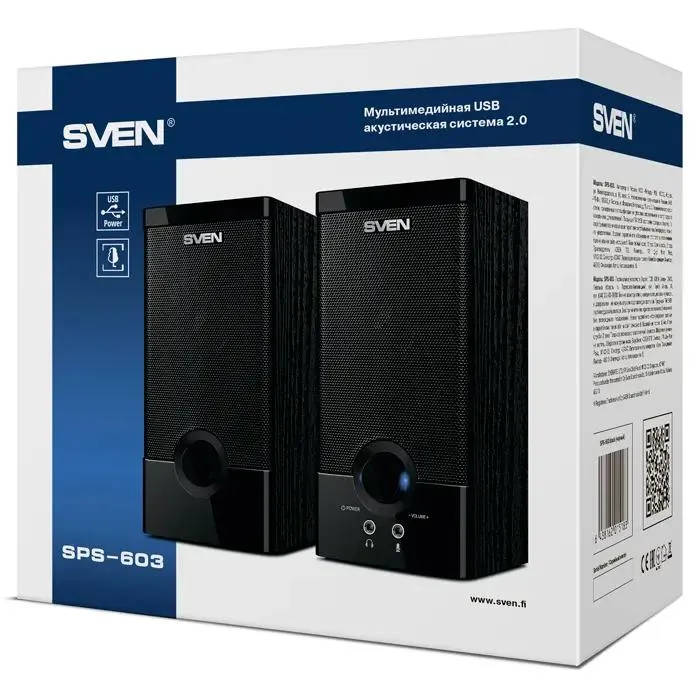 картинка Акустика Sven SPS-603 черный (SV-015183) от магазина КомпьютерЦентр
