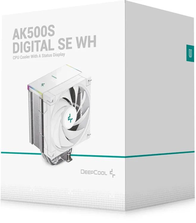 картинка Кулер DEEPCOOL AK500S DIGITAL SE WH LGA20XX/  1700/  1200/  115X/  AM5/  AM4, TDP 240W, PWM, Fan 120мм, 5 тепл. трубок, Copper Base, белый RET (R-AK500S-WHADMN-GJD) от магазина КомпьютерЦентр