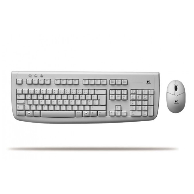 картинка Клавиатура+мышь Logitech Deluxe 650 Keyboard White Wireless (967741-0135) от магазина КомпьютерЦентр