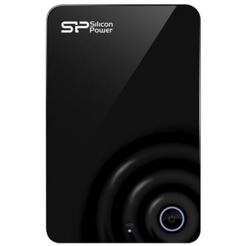 картинка Жесткий диск внешний SiliconPower 500Gb H10 SkyShare 2.5″ Wi-Fi USB 3.0 Black (SP500GBWHDH10C3K) от магазина КомпьютерЦентр