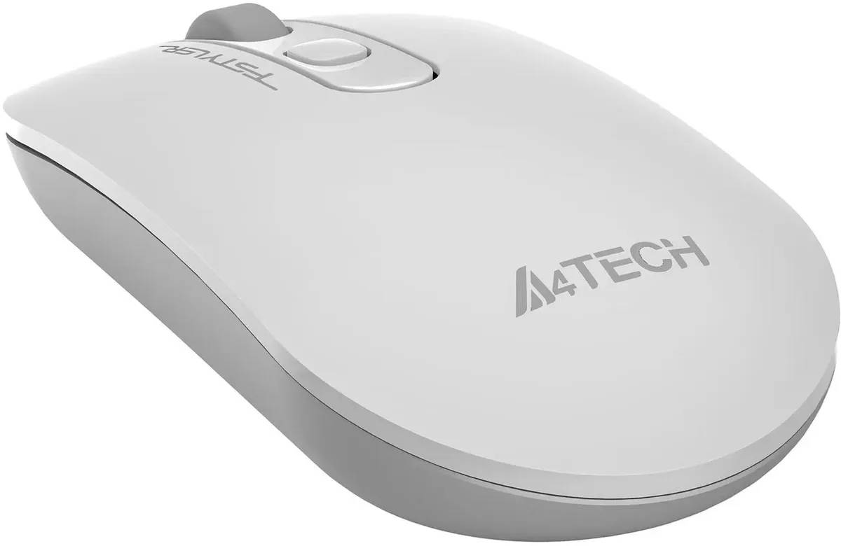 картинка Мышка A4tech Fstyler FG20S; Wireless White/ Grey Silent USB (FG20S USB WHITE) от магазина КомпьютерЦентр