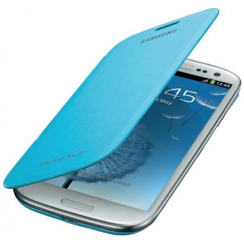 картинка Чехол Samsung Flip Cover for Galaxy S III Blue (EFC-1G6FLECSTD) от магазина КомпьютерЦентр