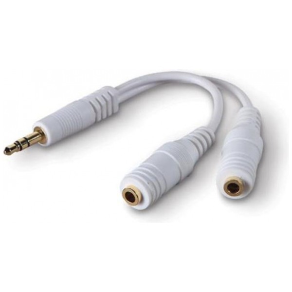 картинка Разветвитель для наушников Belkin Y-Adapter 3.5mm White (F8V234eaWHT-APL) от магазина КомпьютерЦентр