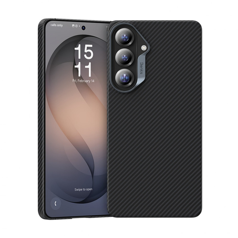 картинка Чехол Benks ArmorAir Case built with Kevlar 600D для Samsung Galaxy S26 Black от магазина КомпьютерЦентр