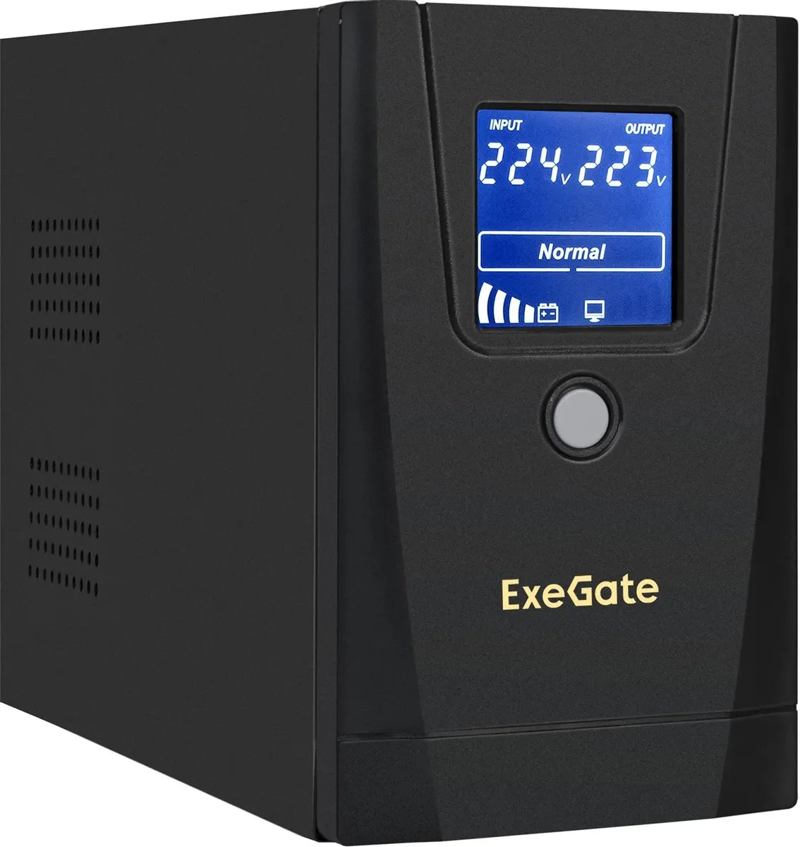картинка ИБП ExeGate SpecialPro Smart LLB-1000.LCD.AVR.1SH.2C13.RJ.USB (EX292788RUS) 1000VA/ 550W, Black от магазина КомпьютерЦентр
