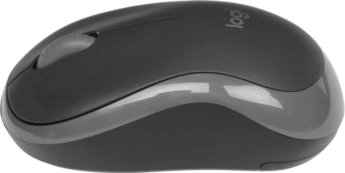 картинка Мышка Logitech M186 черный/ серый оптич. (910-004131) от магазина КомпьютерЦентр