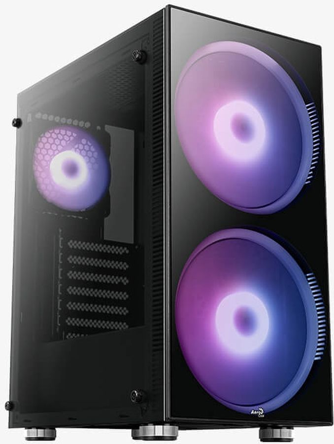 картинка Корпус Aerocool Python-G-BK-v1 черный без БП (PYTHON-G-BK-V1) от магазина КомпьютерЦентр