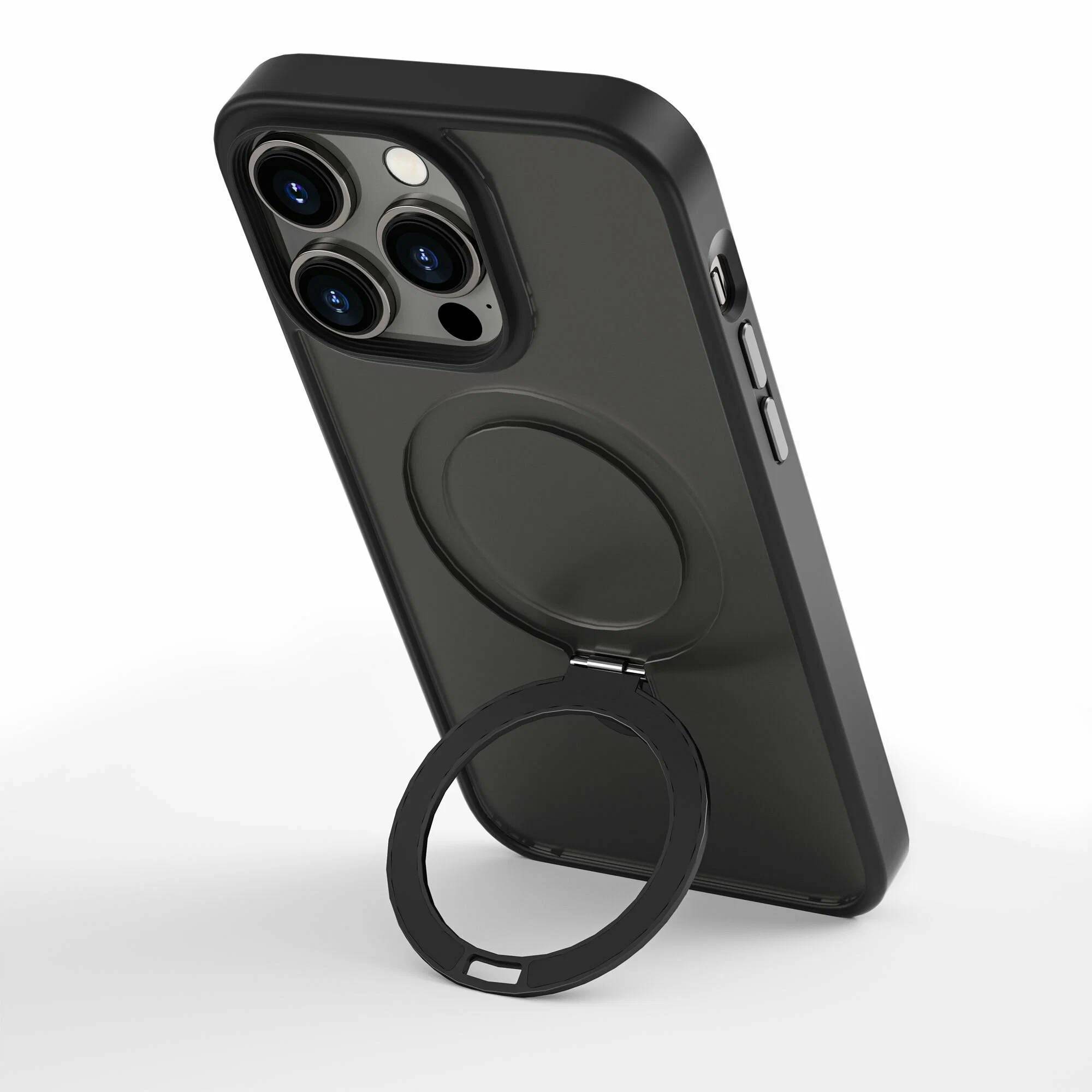 картинка Чехол WiWU Magnetic Stand для iPhone 15 Pro Max ZMM-010 Black от магазина КомпьютерЦентр
