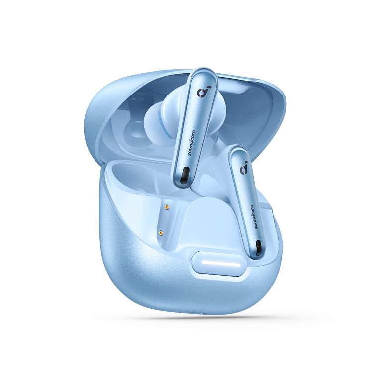 картинка Bluetooth гарнитура Anker Soundcore Liberty 4 NC A3947 light blue от магазина КомпьютерЦентр