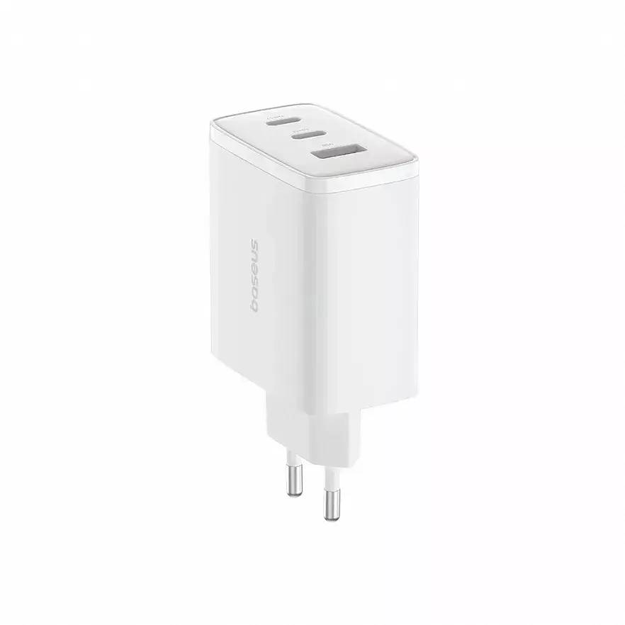 картинка СЗУ Baseus Cube Pro Quick Charger 2USB-C+A 65W White от магазина КомпьютерЦентр