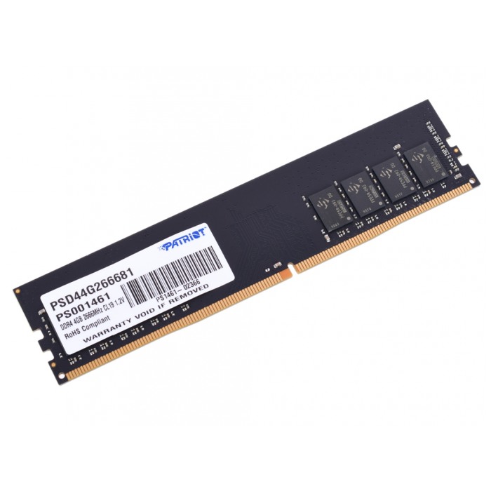 картинка Оперативная память Patriot DIMM DDR4 4Gb 2666MHz PC4-21300 (PSD44G266681) от магазина КомпьютерЦентр