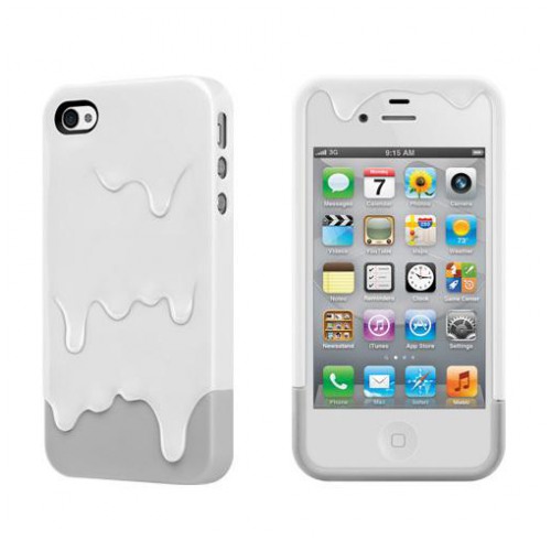картинка Чехол SwitchEasy Melt Vanilla White/Grey for iPhone 4/ 4S (SW-MEL4S-W) от магазина КомпьютерЦентр