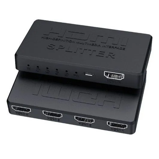 картинка HDMI сплиттер 1 на 4 c поддержкой 2К-4К , активный от магазина КомпьютерЦентр