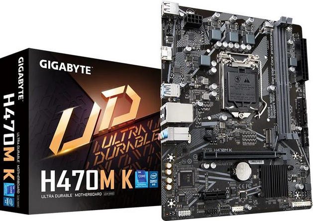 картинка Материнская плата Gigabyte H470M K от магазина КомпьютерЦентр